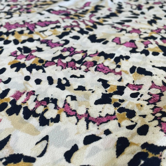 JM Collection Sleeveless Zip Front Top Geometric - Picture 4 of 9